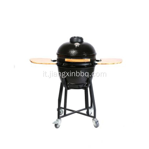 Affumicatore per barbecue Kamado in ceramica da 18 pollici